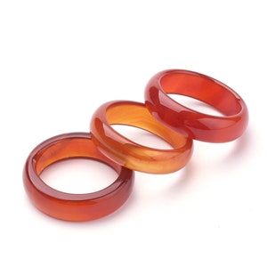 Genuine Red Agate Ring
