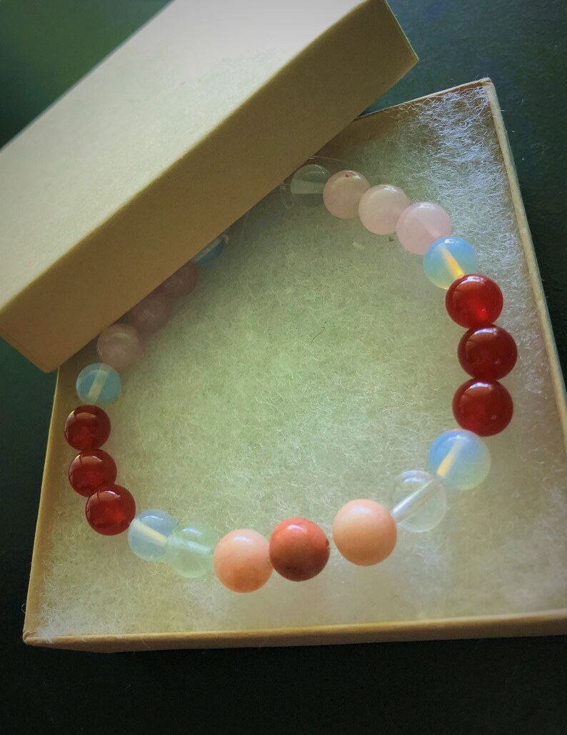 Love Attraction Bracelet Healing Crystal Jewelry Attract Etsy