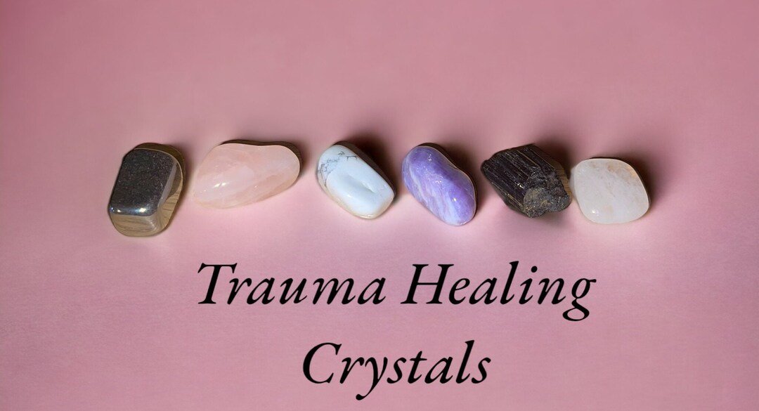 Trauma Healing Crystal Set, Anxiety Help Crystals, Recovery Help