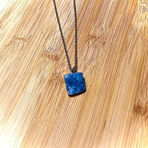 Blue Spot Jasper, Healing Crystal Necklace