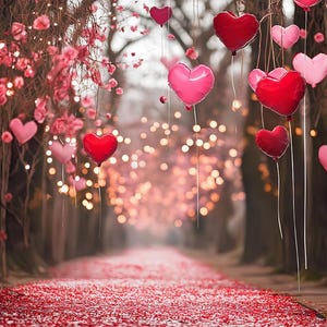 Gentle Pink Valentines day Digital Background
