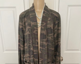 Women's Camouflage Duster Cardigan | Casual Wear | Apparel | Gifts |