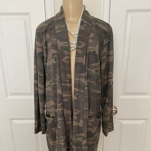 Camo duster cardigan sales