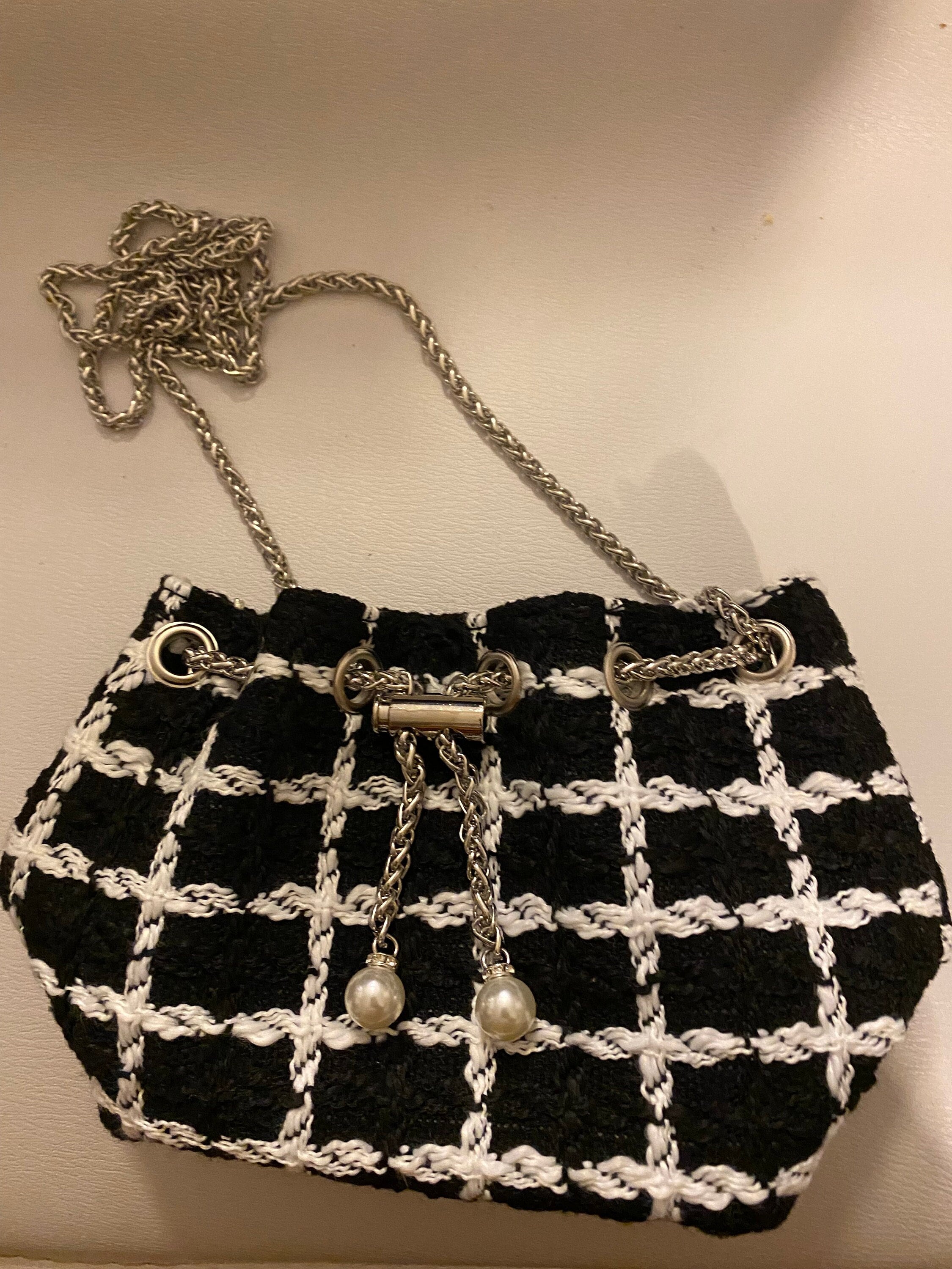 Classic Tweed Bucket Bag | Trendy Accessories | Gifts | Luxury Handbags | Mother's Day | Brunch Bags