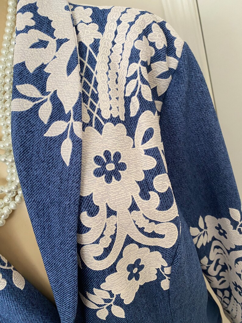 Blue Embroidered Plus Size Blazer Jacket | Casual Wear | Trendy Apparel ...