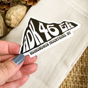 ADK ステッカー、ハイキング ADK ステッカー、アドベンチャー ステッカー、アディロンダック マウンテン ステッカー、ADK 46er ギフト