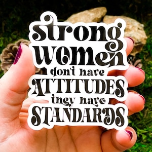 Strong Women Sticker, Empowered Women Tumbler Stickers, Car Decal for Women, Feminist sticker, Laptop Decals, motivational sticker