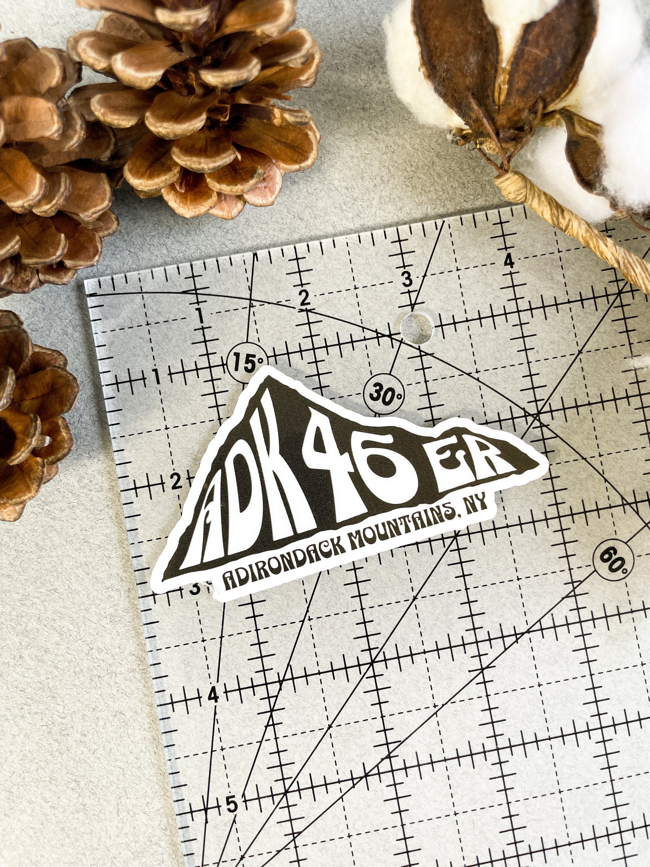 ADK Sticker, Hike ADK Sticker, Adventure Sticker, Adirondack Mountain ...