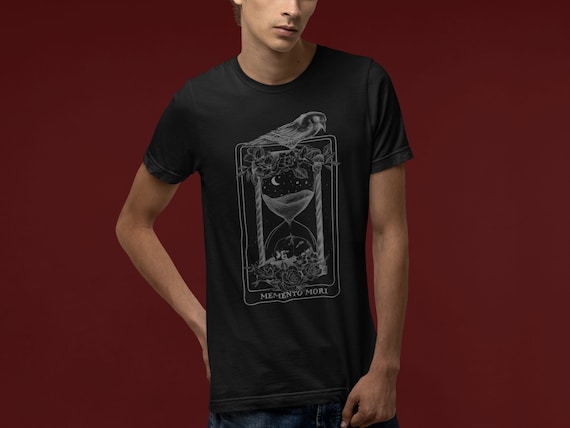 Memento Mori Shirt Raven Shirt Crow T Shirt Memento Mori Skull Shirt Raven T Shirt Dark Academia Style Dark Academia Shirt Tarot Card Shirt