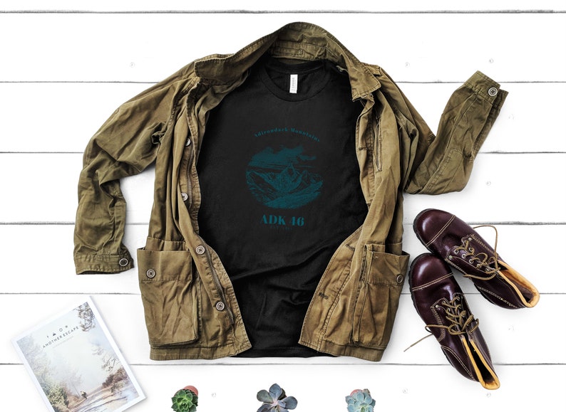 Adirondack Mountains Backcountry T-Shirt Adventure Shirt ADK 46er Hiking Shirt Hiking Lover Gift Nature Lover Gift Gift for Her
