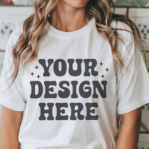 Bella & Canvas 3001 TShirt Mockup, White Shirt Mockup, Bella Canvas 3001 Mockup 3001 Bella Canvas Shirt Mockup, White Tee Mockup Model