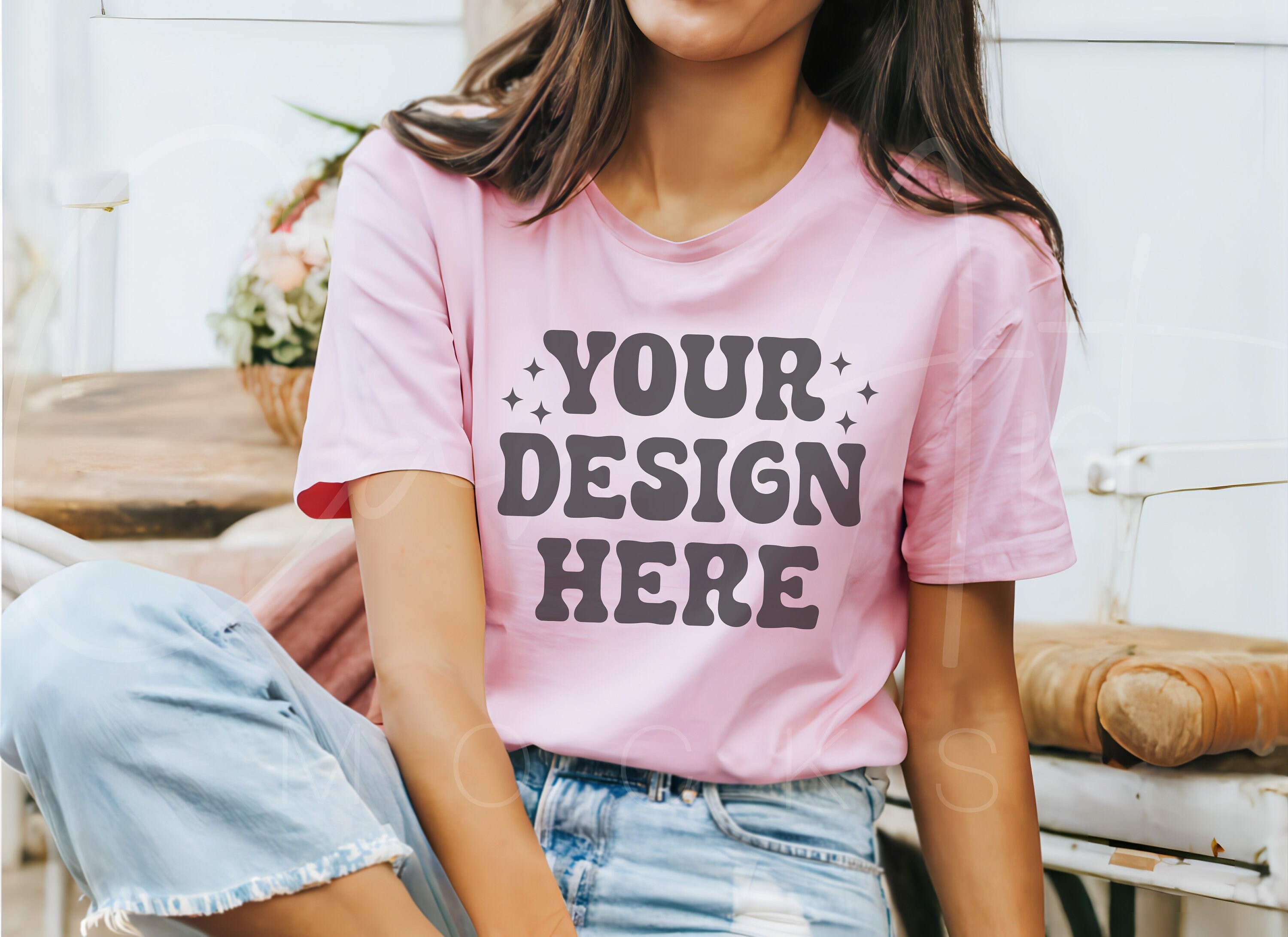 Pink color t shirt Etsy Mexico