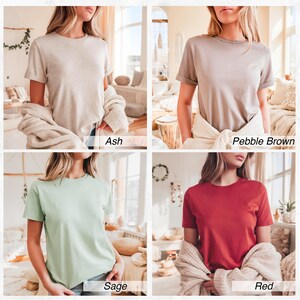 Bella Canvas 3001 Mockups Bundle, 3001 TShirt Bundle POD Frau Modell Mockup, hochwertige professionelle leere T-Shirt Sammlung Sofort-Download Bild 5