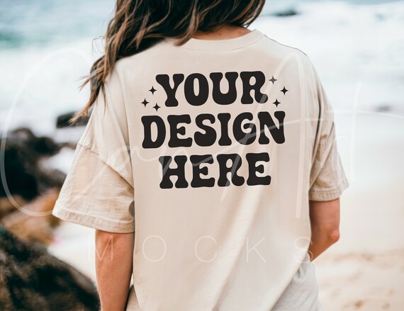 Back Of Shirt Mockup, Gildan 5000 Back Mockup, Gildan 5000 T-Shirt Back View Mockup, Blank Back Tee Mockup Gildan 5000 High-Quality Shirt