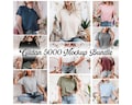 Gildan 5000 Mockup Bundle, Gildan Tee Shirt Mockup Bundle Print On Demand, Apparel Mockup Bundle, Gildan Mockup Bundle Instant Download