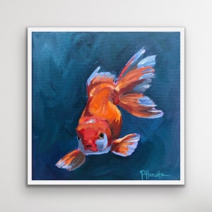 Goldfish Giclée Print: Colorful Fish Art by Pattie Horwitz