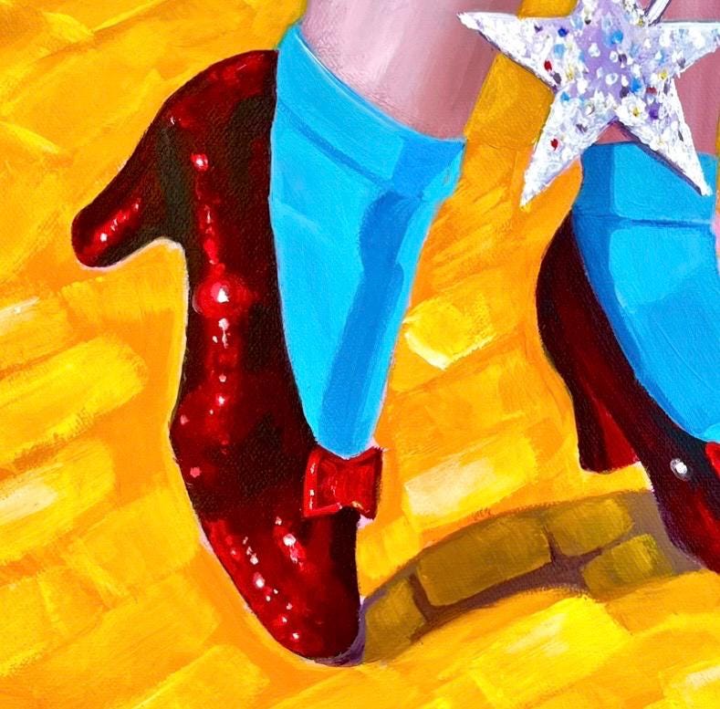 MICAO 絵画　版画　シリアルナンバー入り　「赤い靴」 MICAO 絵画 版画 シリアルナンバー入り 「赤い靴」 MICAOさんの赤頭巾