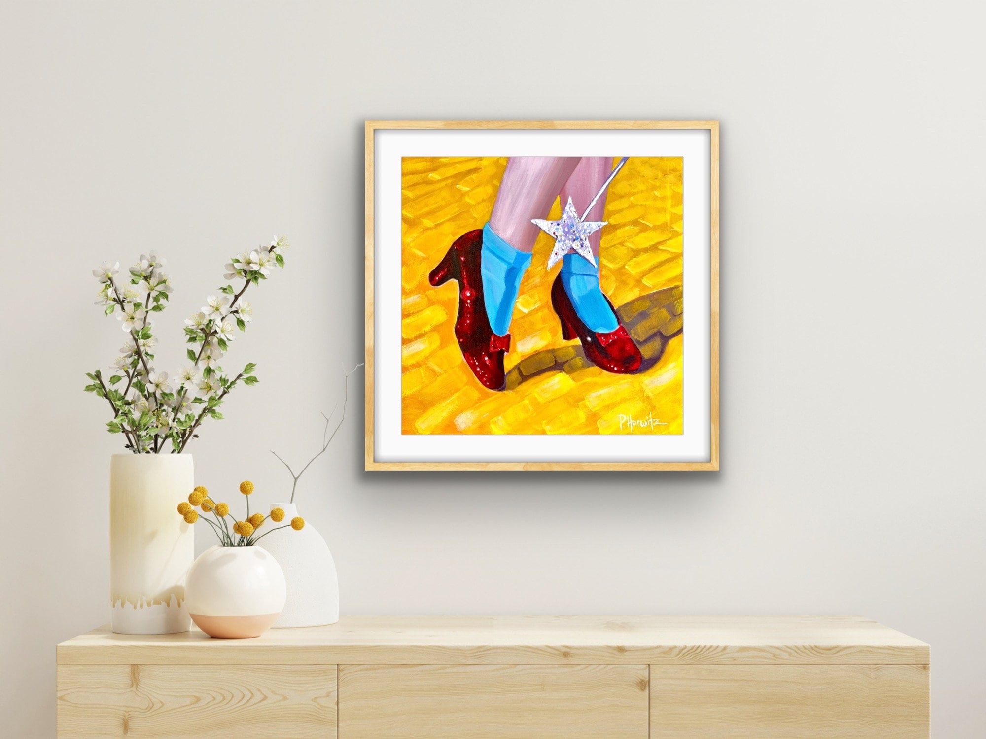 MICAO 絵画　版画　シリアルナンバー入り　「赤い靴」 MICAO 絵画 版画 シリアルナンバー入り 「赤い靴」 MICAOさんの赤頭巾