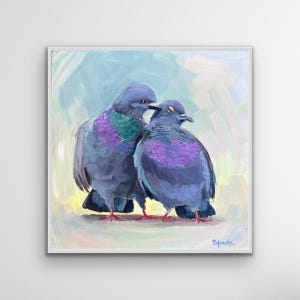 Pigeon Art Print: Colorful Bird Illustration, Home Decor