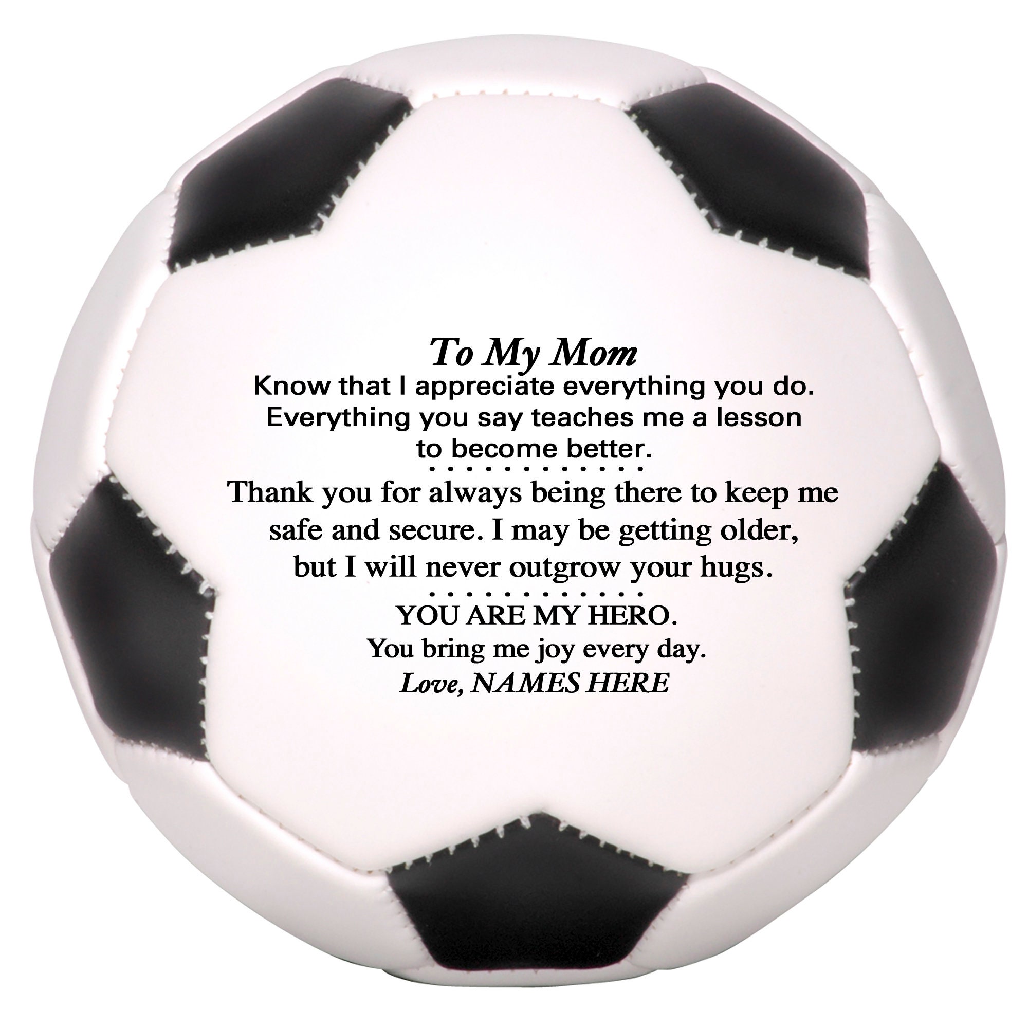 Mothers Day Soccer Gift Personalized Mothers Gift From Son E
