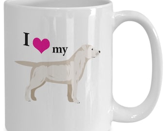 Labrador Mug Gift - I love my Labrador 11oz 15 oz Coffee Mug - Labrador Mom Gift - Labrador Dad Gift - Dog Lovers Gift - Labrador Lover Mug