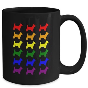 Yorkshire Terrier Mug Gift - Yorkshire Terrier  LGBTQ Love Rainbow Pride Coffee Mug - Yorkshire Terrier Dad Mom Mug