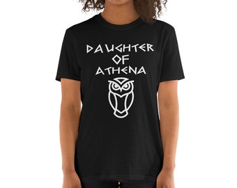Daughter of Athena Short-Sleeve Unisex T-Shirt - Greek Mythology Lovers Gift - Athena Goddess Gift - Demigod Gift - Olympus Heroes