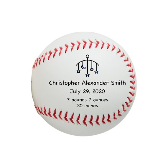 baseball birth announcement