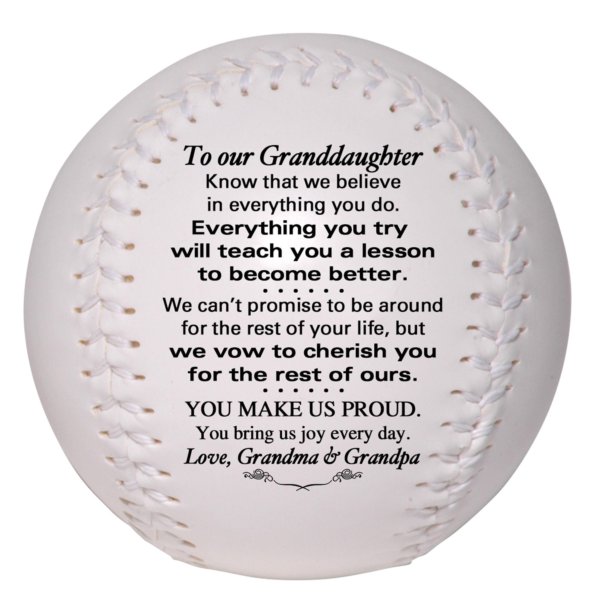 Personalisiertes Softball-Geschenk Für Enkelin – Bedruckt Mit 'To My Granddaughter', 30,5 Cm Personalisiertes Softball-Geschenk Für Enkelin – Bedruckt Mit 'To My Granddaughter', 30,5 Cm