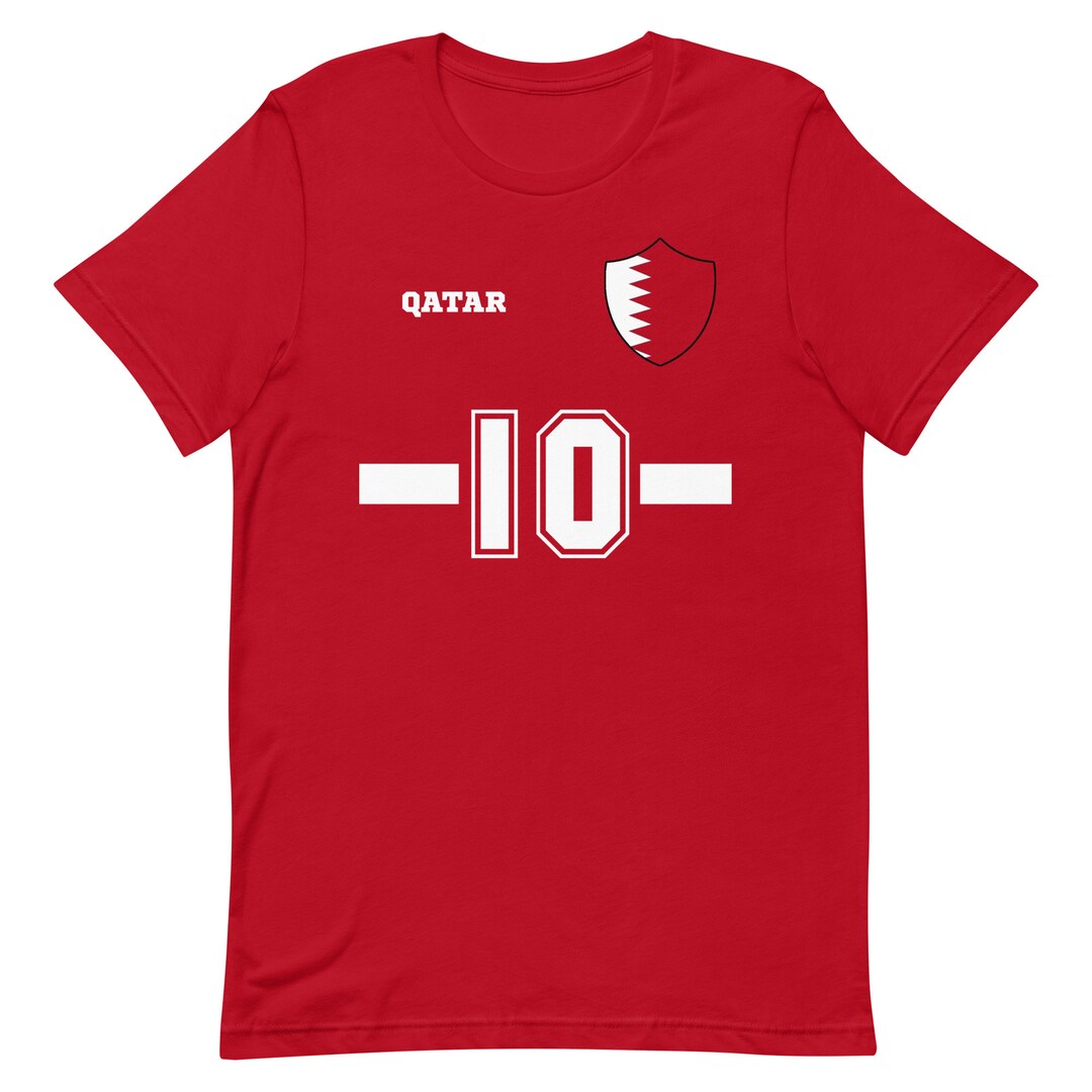 Qatar Shirt Qatar Soccer Jersey Camiseta personalizada de - Etsy España