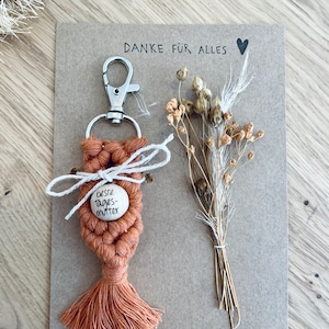 Meilleure idée cadeau d’assistante maternelle / porte-clés sur carte