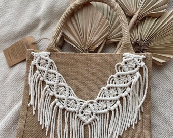 Macramé Mini Jute Bag