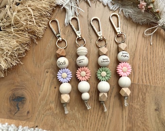 Personalized Keychain Flower