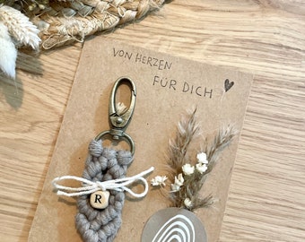 Personalized keychain as a gift