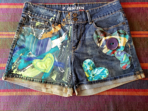 misses denim shorts