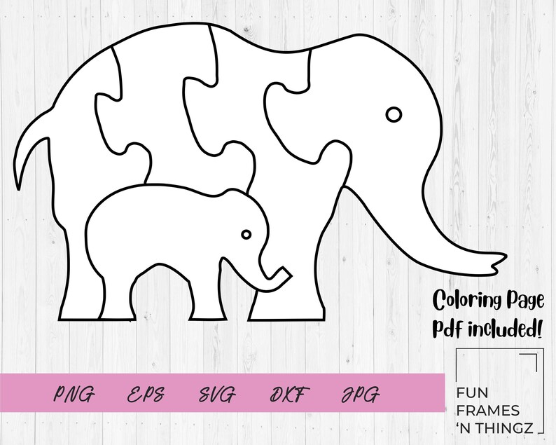 Free Free 126 Elephant Puzzle Svg SVG PNG EPS DXF File