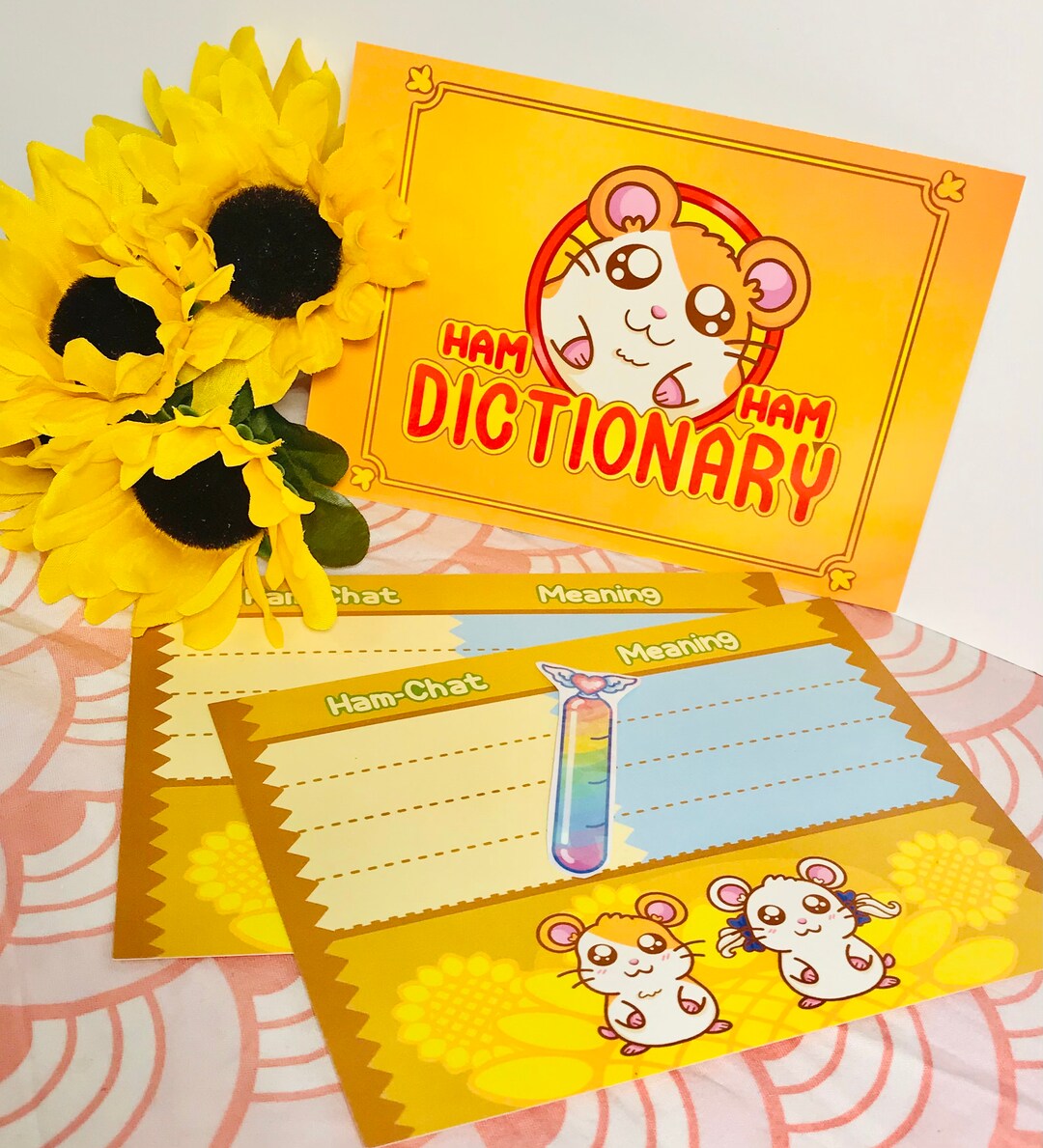 Ham Ham Dictionary Notecards Etsy