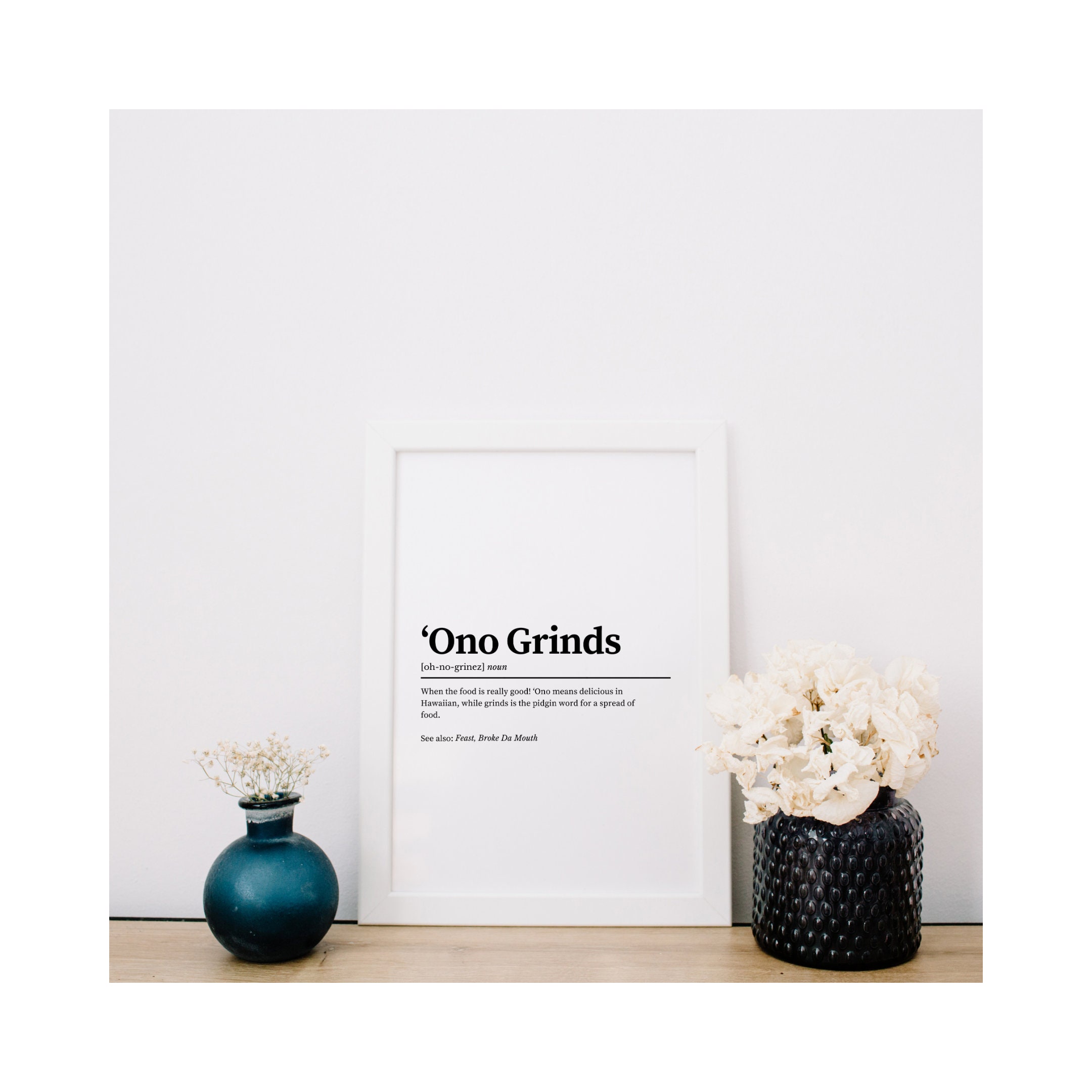 Ono Grinds Definition Ono Grinds Quote Downloadable Prints Etsy