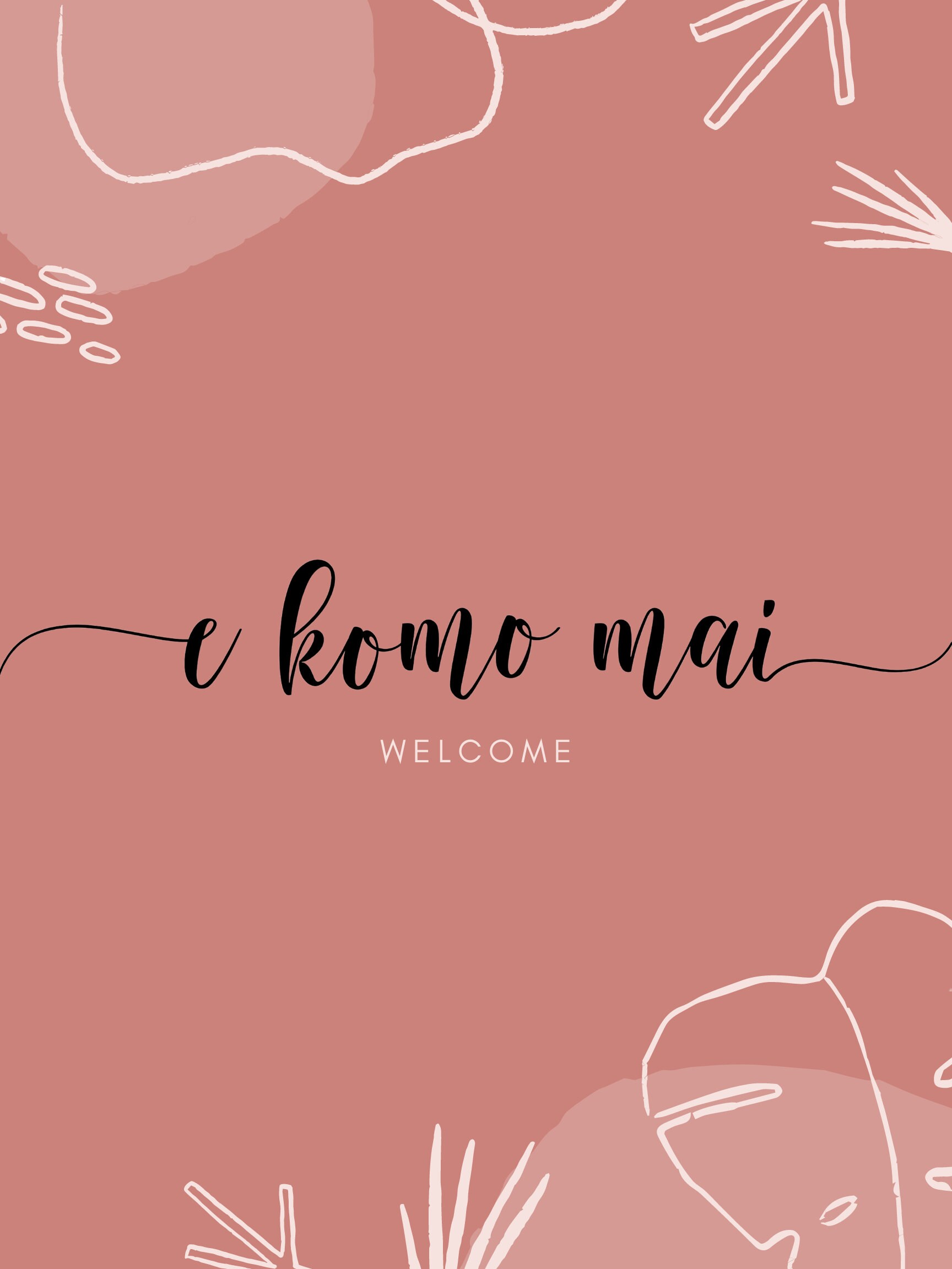 E Komo Mai Welcome Hawaii Downloadable Prints Home Decor | Etsy