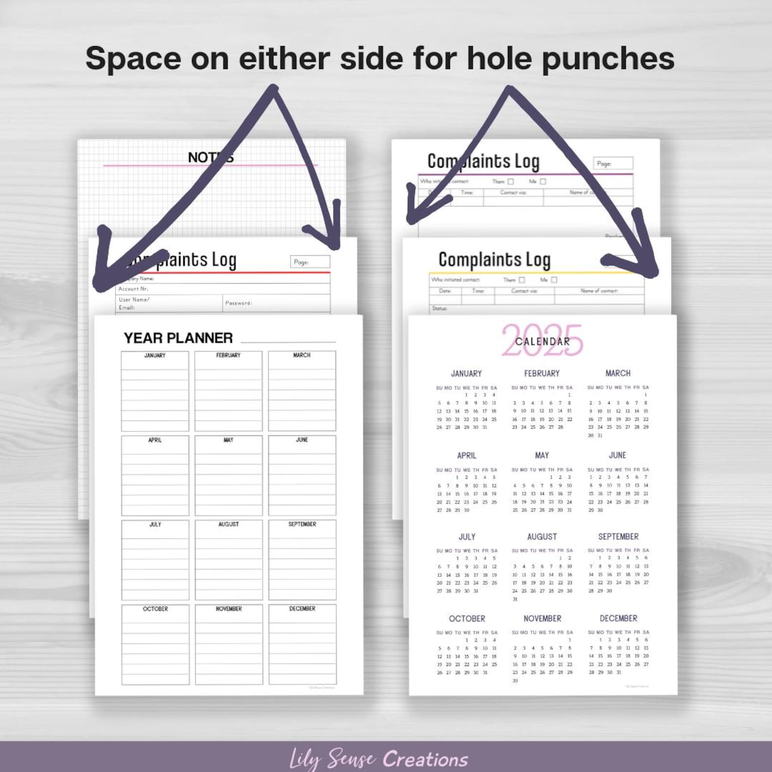 Printable Complaints Log, Complaints Template Set, Track Complaint ...