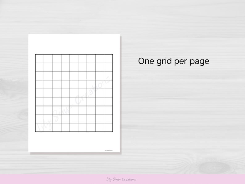 Printable Blank Sudoku Game Sheets Sudoku Puzzle Template - Etsy