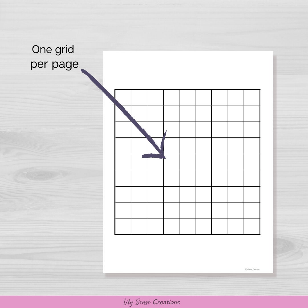 Printable Blank Sudoku Game Sheets, Sudoku Puzzle Template, Sudoku Game ...