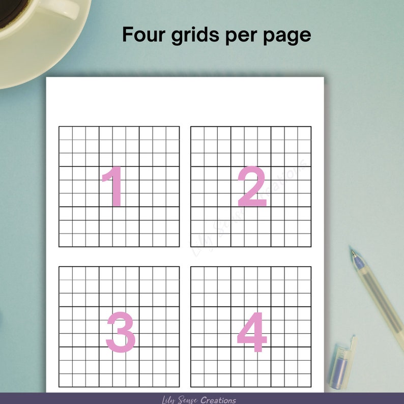 Printable Blank Sudoku Game Sheets, Sudoku Puzzle Template, Sudoku Game ...