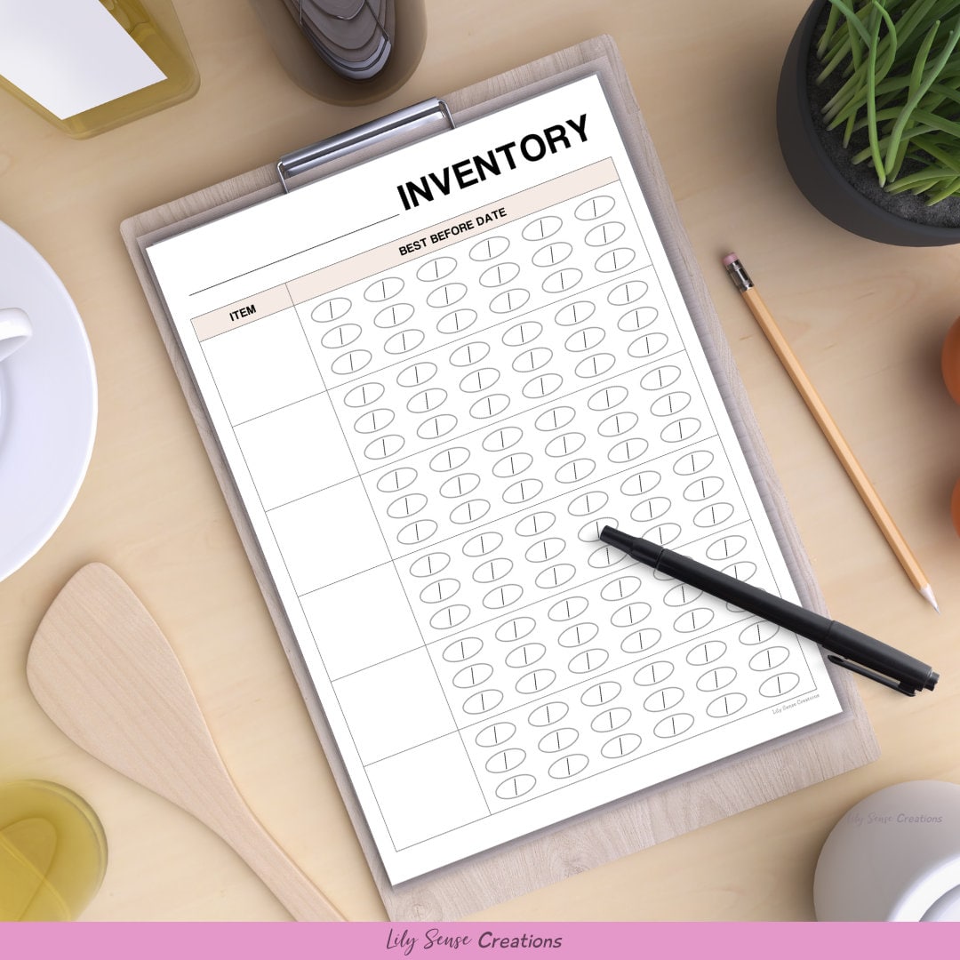 Printable Canned Food Inventory, Tinned Food Tracker, Pantry ...