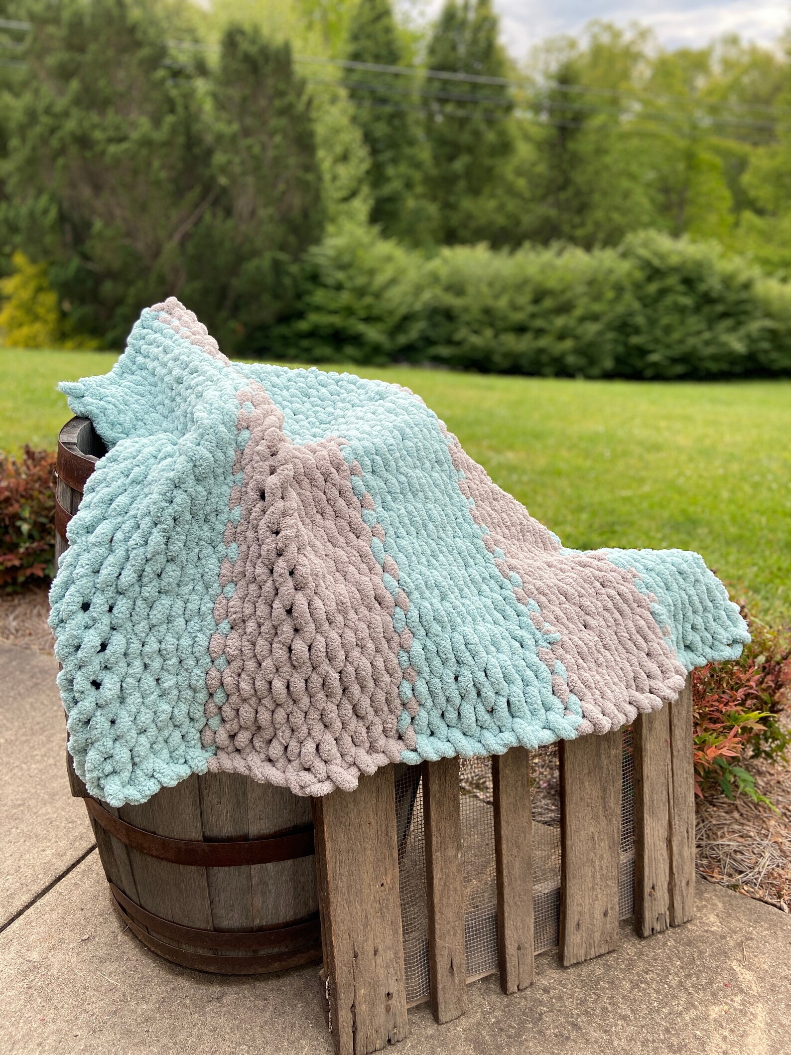 Chunky knit blanket Jumbo chenille Blanket Chunky Chenille Etsy