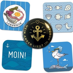 City Love® | Hamburg Bottle Opener Magnet and Magnet Flexible Magnets in Set of 5 V