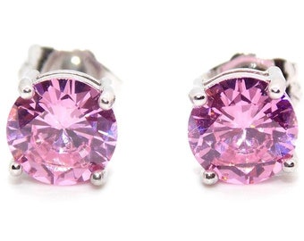 5 PAIRS Gemstones Studded In Solid 925 Sterling Silver Earrings Christmas Gift Weekdays Studs Handmade Stud Earrings
