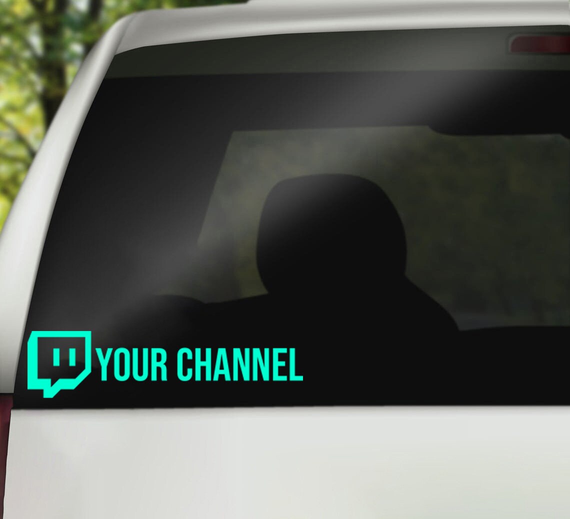 Custom Twitch Url Car Decal Twitch Link Vinyl Window Sticker Etsy Finland