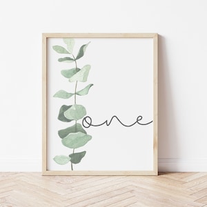 Enneagram 1, Enneagram type One art print, enneagram 1 printable, enneagram plants print