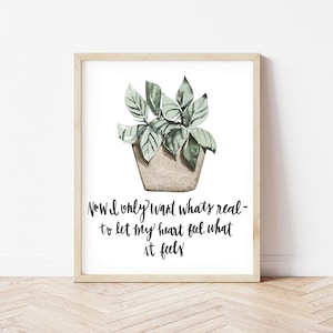 ENNEAGRAM 3 PRINT - sleeping at last - plant wall art printable - 5x7 & 8x10
